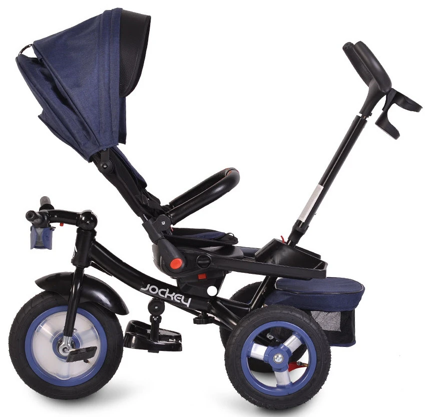 Cangaroo Jockey Trike Grey Stars Driewieler Met Duwstang En Zonnekap 9 Cangaroo Jockey Trike Grey Stars Driewieler Met Duwstang En Zonnekap - Afbeelding 9