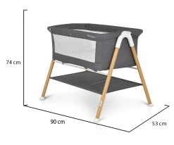 Cangaroo Kalinihta Wooden Graphite Wieg -BabyWereldNederland cangaroo kalinihta wooden graphite wieg 7