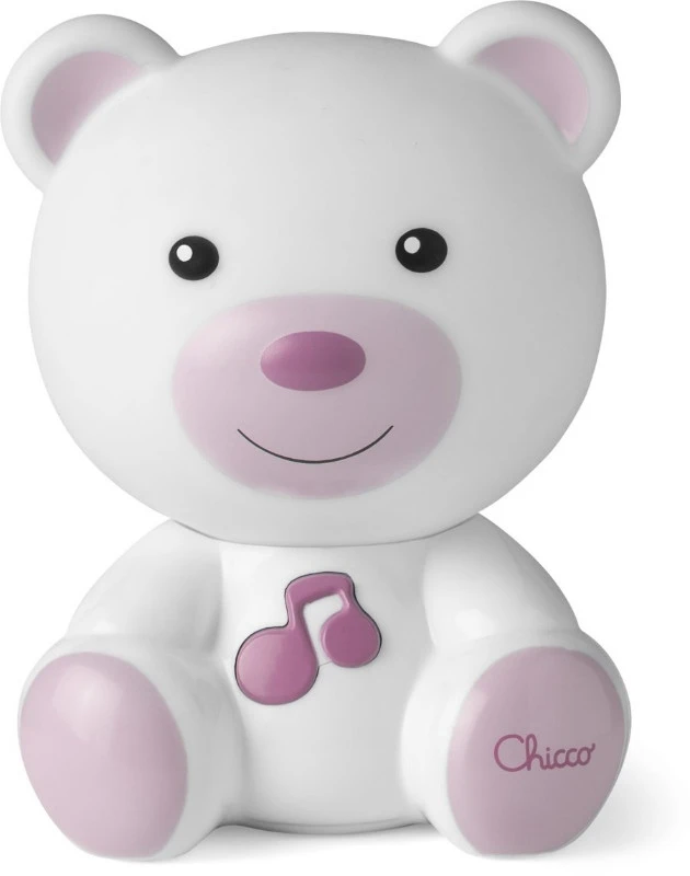Chicco Dreamlight Bear Pink Nachtlampje Met Muziek C09830.10 1 Chicco Dreamlight Bear Pink Nachtlampje Met Muziek C09830.10