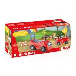 Dolu Sit 'n Ride Rood/Zwart Loopauto 8020 9 Dolu Sit 'n Ride Rood/Zwart Loopauto 8020 -BabyWereldNederland dolu sit n ride rood zwart loopauto 8020 verpakking