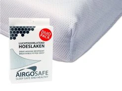 ABZ MB206-DUO Airgosafe 60 X 120 Cm Ledikant Hoeslaken Duopack -BabyWereldNederland dp