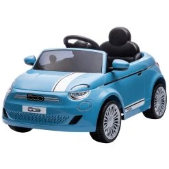 Eco Toys Blauw Elektrische Fiat 500 Kinderauto 705