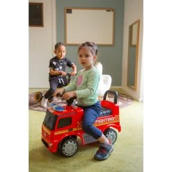 Eco Toys Brandweerwagen Loopauto 657-F -BabyWereldNederland eco toys brandweerwagen loopauto 657 f 02