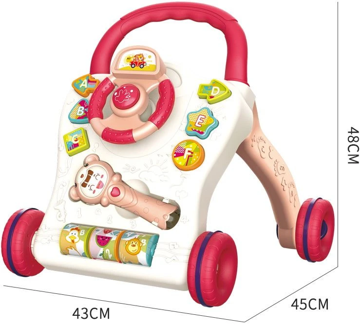 Eco Toys Roze Loopwagen Met Muziek CH79862 3 Eco Toys Roze Loopwagen Met Muziek CH79862 - Afbeelding 3