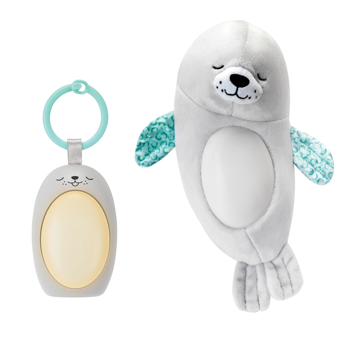 Infantino 3-in-1 Sounds & Lights Soothing Zeehond Nachtlampje BK-302032 1 Infantino 3-in-1 Sounds & Lights Soothing Zeehond Nachtlampje BK-302032