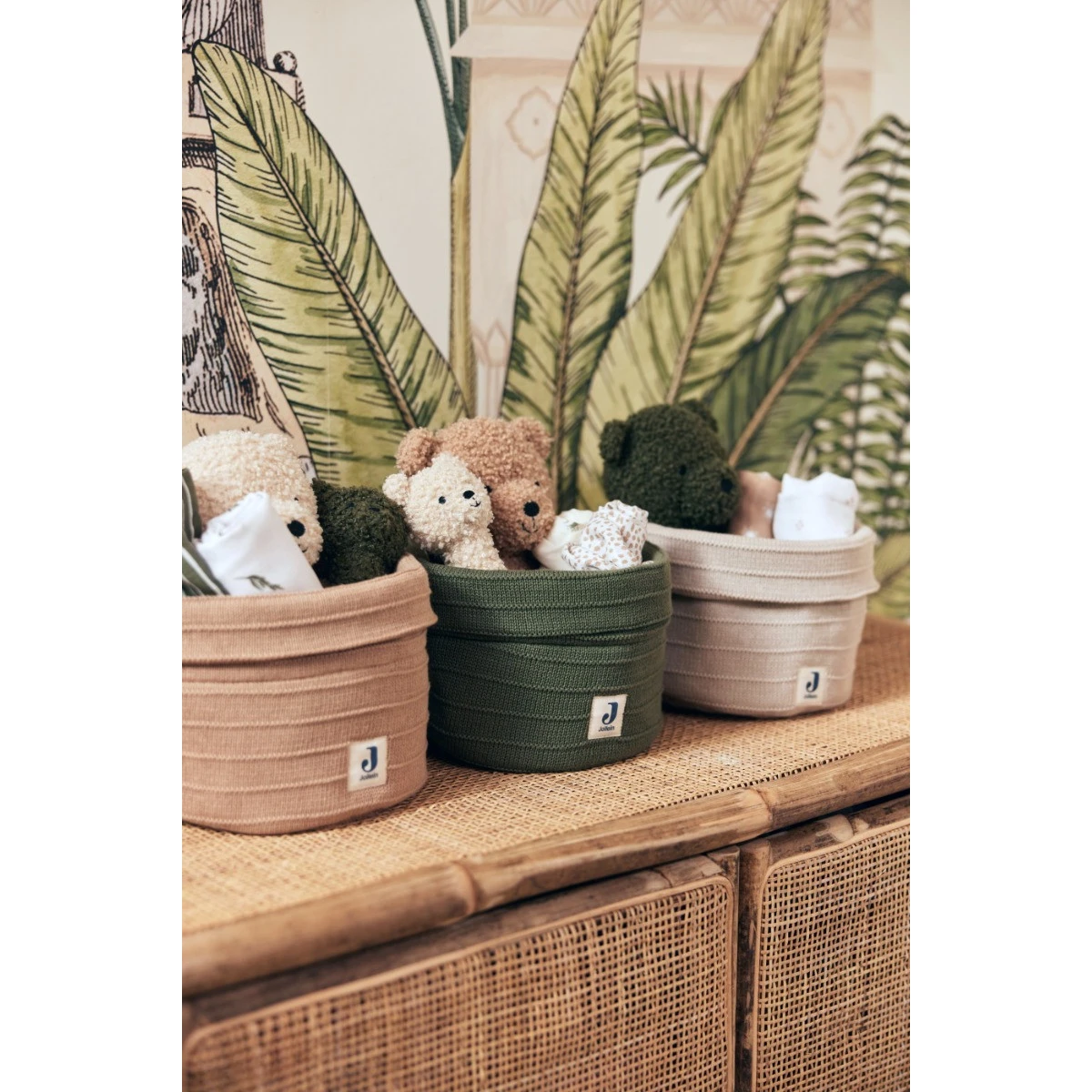 Jollein Pure Knit Leaf Green Commodemandje 580-001-67010 5 Jollein Pure Knit Leaf Green Commodemandje 580-001-67010 - Afbeelding 5