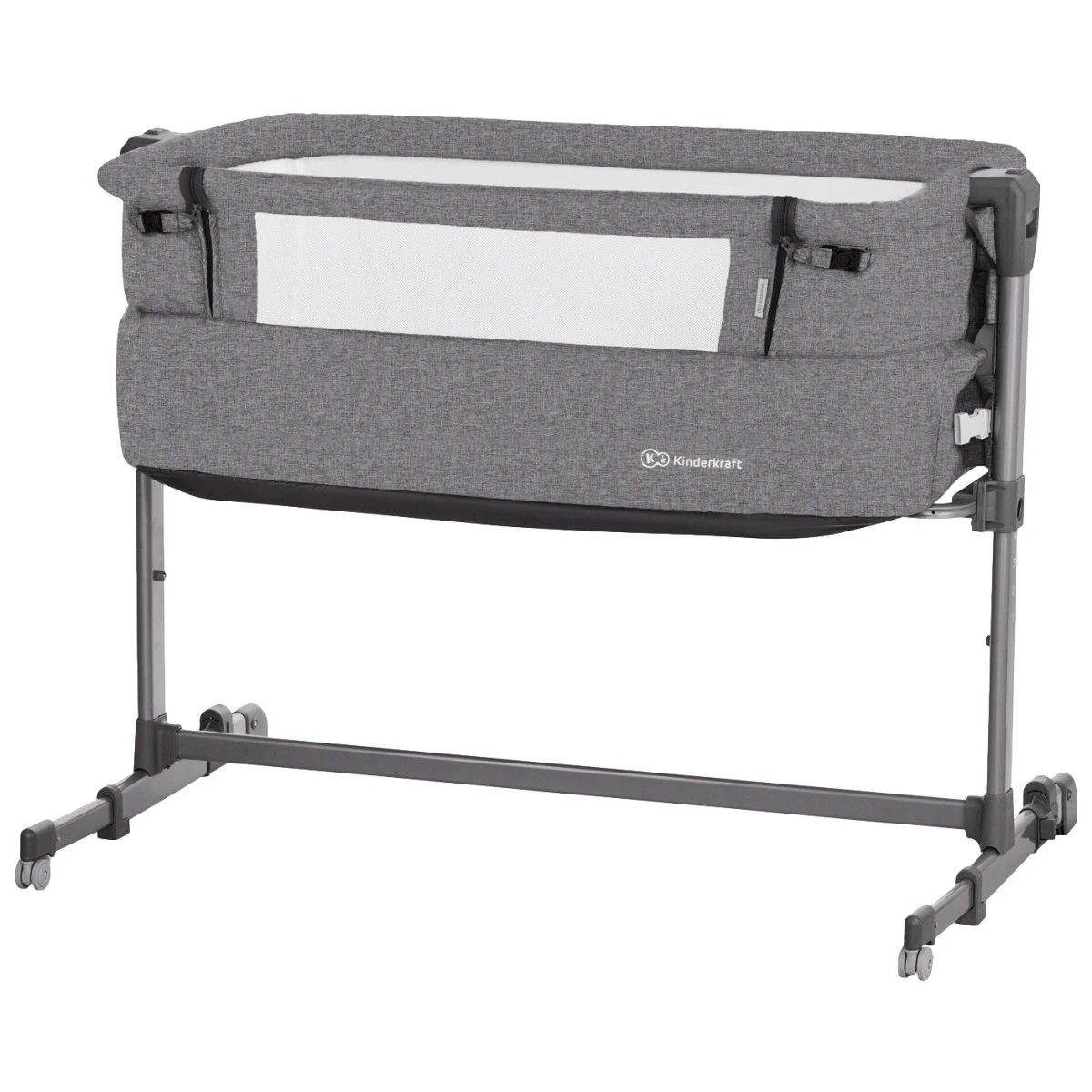 Kinderkraft Neste Up Melange Wieg Aan Bed KKLNESTGRYM00N 1 Kinderkraft Neste Up Melange Wieg Aan Bed KKLNESTGRYM00N