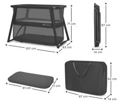 Kinderkraft Sofi+ Black 4-in-1 Wieg KLSOFIPLGRY0000 -BabyWereldNederland kinderkraft sofi black 4 in 1 wieg klsofiplgry0000 5