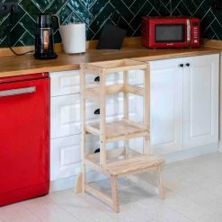 Kukka Houten Leertoren Keukenhulp KWL170 -BabyWereldNederland kukka houten leertoren keukenhulp kwl170 2