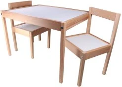 Kukka Wooden Set Tafel Met Stoeltjes KWS100 10 Kukka Wooden Set Tafel Met Stoeltjes KWS100 -BabyWereldNederland kukka houten tafel met stoeltjes wks100 2 1