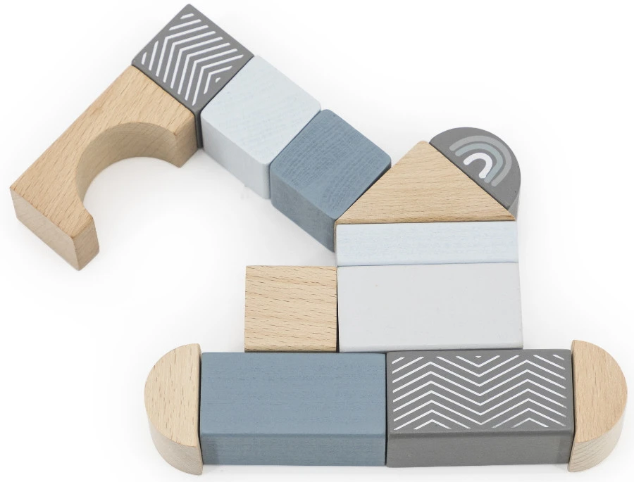 Label Label Blauw 50 Stuks Houten Blokken LLWT-25354 2 Label Label Blauw 50 Stuks Houten Blokken LLWT-25354 - Afbeelding 2