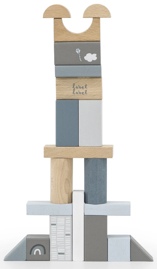 Label Label Blauw 50 Stuks Houten Blokken LLWT-25354 6 Label Label Blauw 50 Stuks Houten Blokken LLWT-25354 - Afbeelding 6