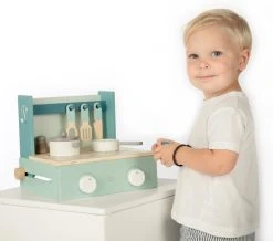 Label Label Groen Houten Kookstel LLWT-24760 -BabyWereldNederland label label groen houten kookstel llwt 24760 2