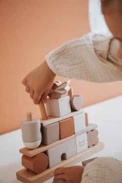 Label Label Nougat Houten Blokken LLWT-34376 -BabyWereldNederland label label nougat houten blokken llwt 34376 3