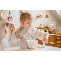 Label Label Nougat Houten Keukenmixer LLWT-37087 -BabyWereldNederland label label nougat houten keukenmixer llwt 37087 9