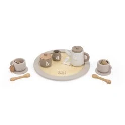 Label Label Nougat Houten Theeservies Set LLWT-37117 -BabyWereldNederland label label nougat houten theeservies set 1