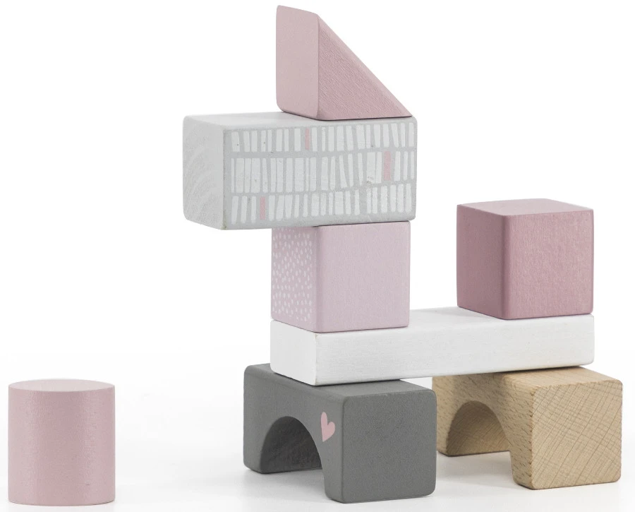 Label Label Roze 50 Stuks Houten Blokken LLWT-25347 4 Label Label Roze 50 Stuks Houten Blokken LLWT-25347 - Afbeelding 4