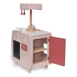 Label Label Roze Houten Bistro Keuken LLWT-34741 -BabyWereldNederland label label roze houten bistro keuken llwt 34741 01