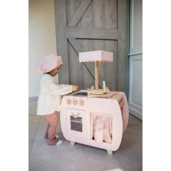 Label Label Roze Houten Bistro Keuken LLWT-34741 -BabyWereldNederland label label roze houten bistro keuken llwt 34741 sfeer