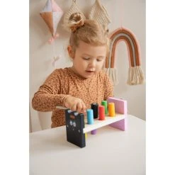 Label Label Barbapapa Houten Hamerbank LLBB-35854 7 Label Label Barbapapa Houten Hamerbank LLBB-35854 -BabyWereldNederland llbb 35854 barbapapa wooden hammer bench 07