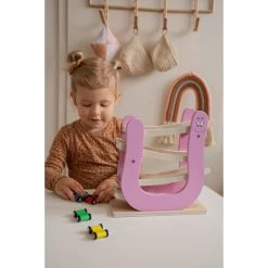 Label Label Barbapapa Houten Autobaan LLBB-37032 -BabyWereldNederland llbb 37032 barbapapa wooden car slider 09