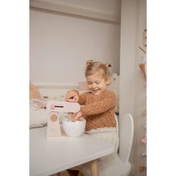 Label Label Roze Houten Keukenmixer LLWT-24937 -BabyWereldNederland llwt 24937 5420067924937 food processor pink 07