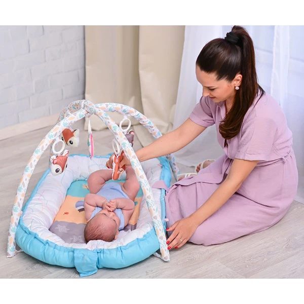 Lorelli Animals Pink 2-in-1 Speelkleed En Babynest 1030045-002 2 Lorelli Animals Pink 2-in-1 Speelkleed En Babynest 1030045-002 - Afbeelding 2