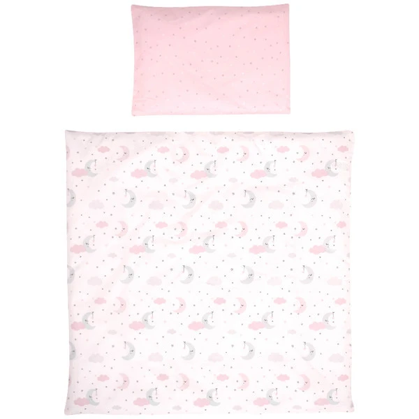 Lorelli Eva Pink Moons & Stars 5-delige Set Voor Wieg En Ledikant 2080114-5201 2 Lorelli Eva Pink Moons & Stars 5-delige Set Voor Wieg En Ledikant 2080114-5201 - Afbeelding 2