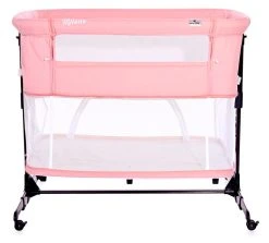 Lorelli Milano Pink 2-in-1 Wieg Aan Bed 1008044-0001 -BabyWereldNederland lorelli milano pink 2 in 1 wieg aan bed 1008044 0001 4