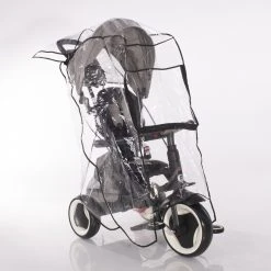 Lorelli Rocket Red & Black Driewieler 1005037-2107 -BabyWereldNederland lorelli rocket driewieler regenhoes 1