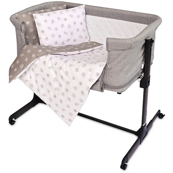 Lorelli Eva Abstract Leaves Grey/Beige 5-delige Set Voor Wieg En Ledikant 2080114-5001 5 Lorelli Eva Abstract Leaves Grey/Beige 5-delige Set Voor Wieg En Ledikant 2080114-5001 - Afbeelding 5