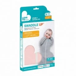 Love To Dream Swaddle Up 1.0 Dusty Pink Small 3-6 Kg Inbakerslaapzak L1001001DPKS -BabyWereldNederland love to dream swaddle up 1.0 verpakking
