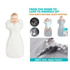 Love To Dream Swaddle Up 1.0 Grey Medium 6-8.5 Kg Inbakerslaapzak L1001001GRM -BabyWereldNederland love to dream swaddle up grey medium 6 8.5 kg inbakerslaapzak l1001001grm 10
