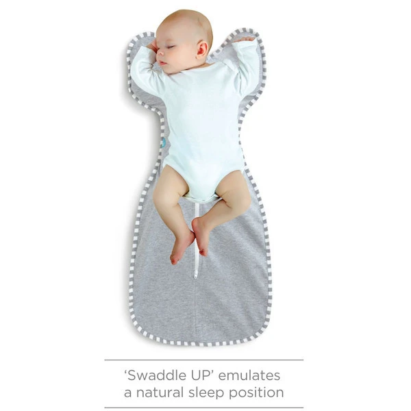 Love To Dream Swaddle Up 1.0 Grey Medium 6-8.5 Kg Inbakerslaapzak L1001001GRM - Afbeelding 3