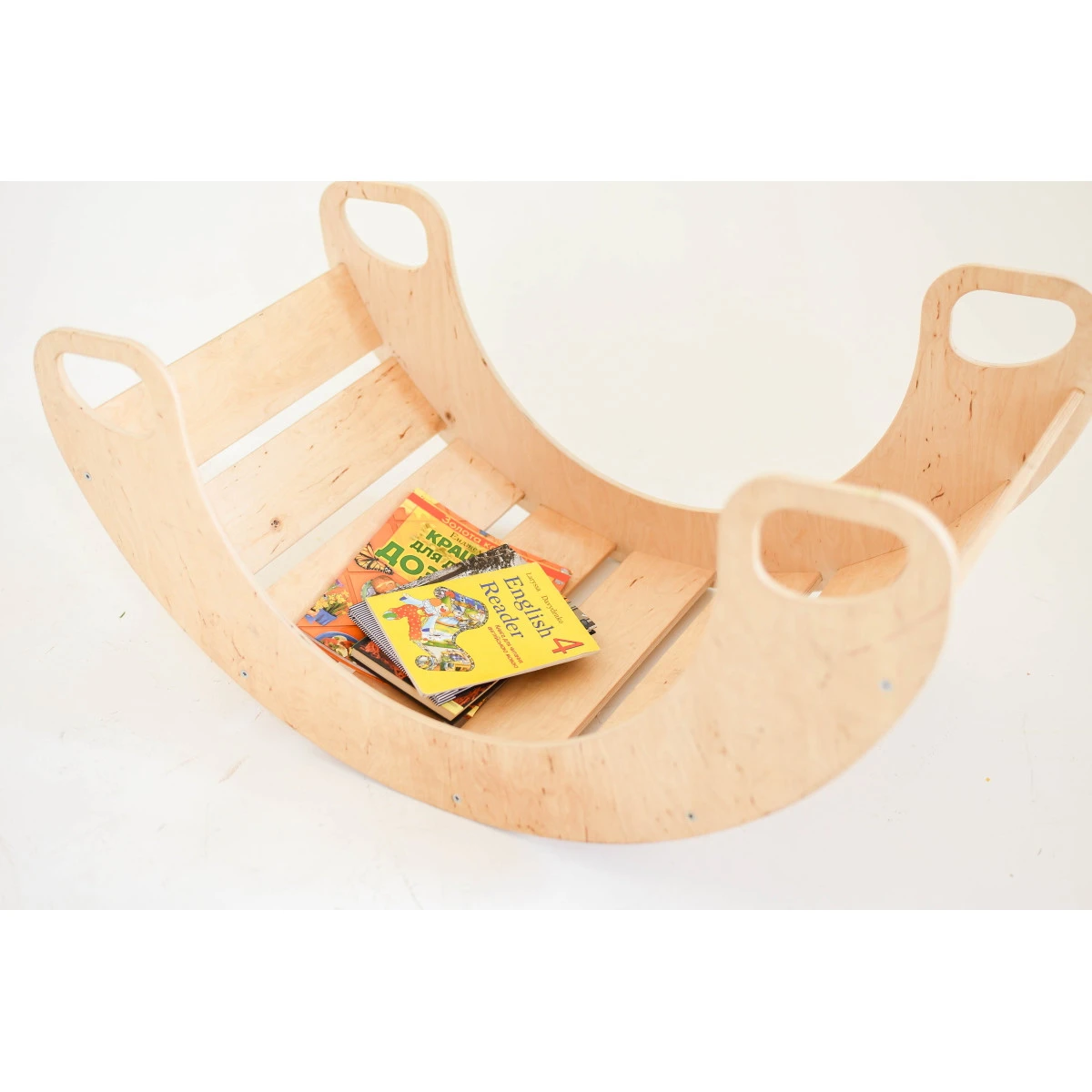 Luna Toys Naturel Houten Schommelstoel / Rocker LU-36899 2 Luna Toys Naturel Houten Schommelstoel / Rocker LU-36899 - Afbeelding 2