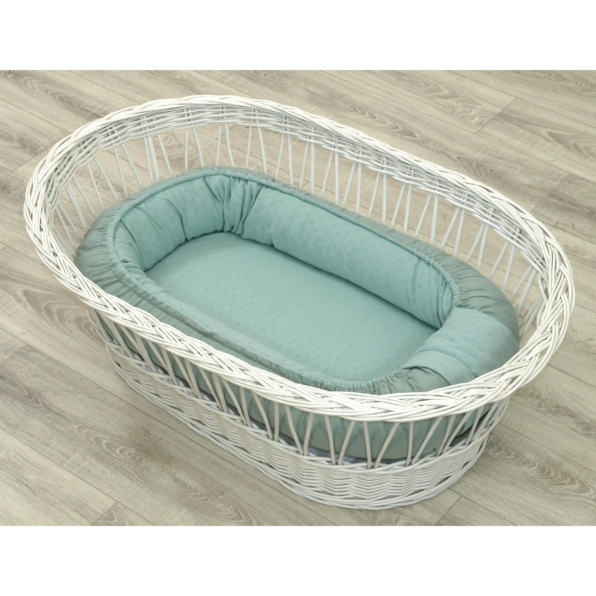 MamaLoes Amy Ajour Stonegreen Omkeerbaar Babynest 84261 3 MamaLoes Amy Ajour Stonegreen Omkeerbaar Babynest 84261 - Afbeelding 3