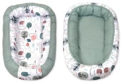 MamaLoes Amy Animal Forest Green Omkeerbaar Babynest 81899