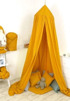 MamaLoes Amy Pure Okergeel Klamboe 80076 6 MamaLoes Amy Pure Okergeel Klamboe 80076 -BabyWereldNederland mamaloes amy pure okergeel klamboe 80076