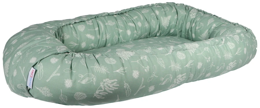 MamaLoes Botanical Stone Green Babynest 1 MamaLoes Botanical Stone Green Babynest