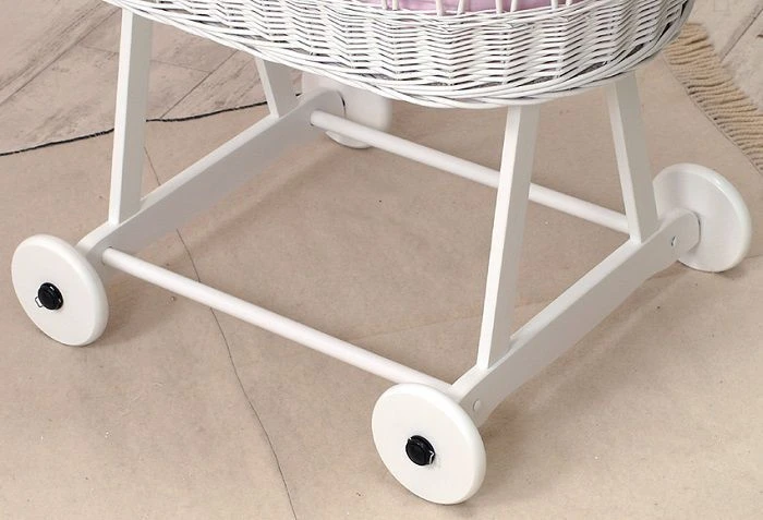 MamaLoes Grey Star De Luxe Wit Baby Wiegje 66759 3 MamaLoes Grey Star De Luxe Wit Baby Wiegje 66759 - Afbeelding 3