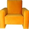 Ding Jamie Velvet Okergeel Kinderfauteuil DI-34201