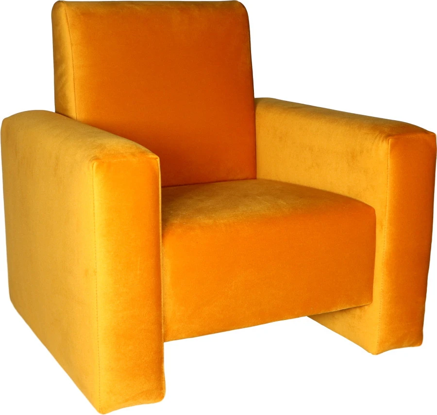 Ding Jamie Velvet Okergeel Kinderfauteuil DI-34201 2 Ding Jamie Velvet Okergeel Kinderfauteuil DI-34201 - Afbeelding 2