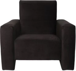 Ding Jamie Velvet Zwart Kinderfauteuil DI-34203