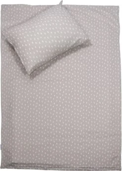 MamaLoes Paint Stone Grey 100x140cm Dekbedovertrek ML4041