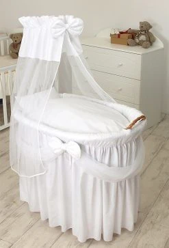 MamaLoes Royal Wit Voile Baby Wiegje 66756