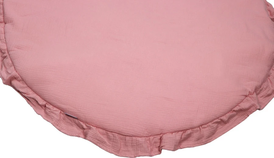 MamaLoes Soft Cotton Ruffle Licht Roze 90 Cm Rond Boxkleed ML020245 2 MamaLoes Soft Cotton Ruffle Licht Roze 90 Cm Rond Boxkleed ML020245 - Afbeelding 2