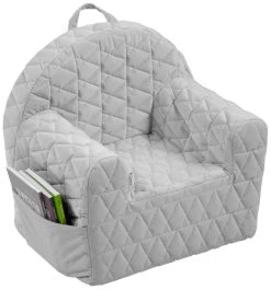 Albero Mio Velvet Grijs Kinderfauteuil