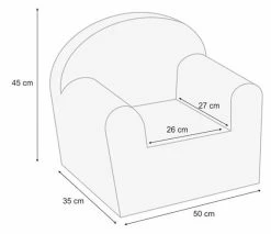 Albero Mio Velvet Grijs Kinderfauteuil -BabyWereldNederland mamaloes velvet grijs kinderfauteuil 5