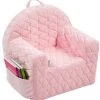 Albero Mio Velvet Roze Kinderfauteuil