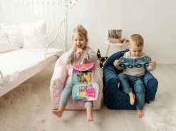 Albero Mio Velvet Roze Kinderfauteuil -BabyWereldNederland mamaloes velvet roze kinderfauteuil 3